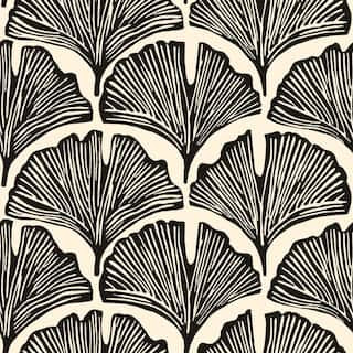 Tempaper Novogratz Feather Palm Zebra Black Peel and Stick Wallpaper (28 sq. ft.) NG14140 - The H... | The Home Depot