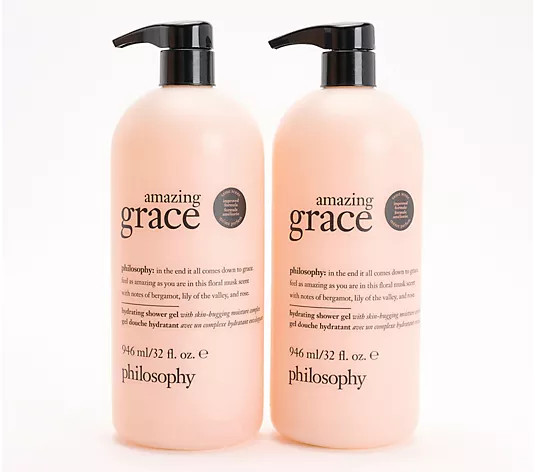 Make Your Selection: philosophy supersize grace & love shower gel 32oz duo | QVC