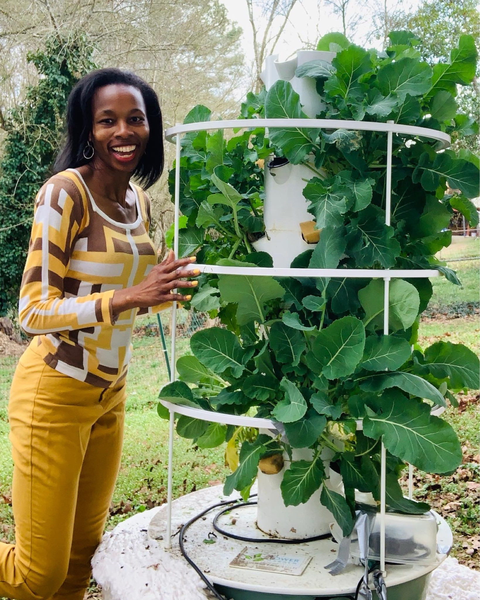 Gardening made easy with the Tower Garden I am able to eat healthy at home  

#LTKHome #LTKU #LTKActive