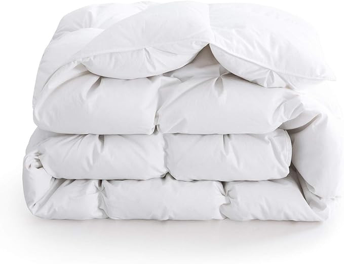puredown 800 Fill Power Natural White Goose Down Comforter 700 Thread Count 100% Cotton Fabric Ki... | Amazon (US)