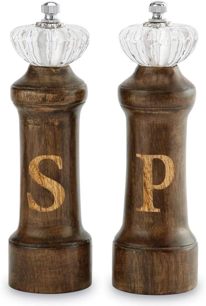 Mud Pie Door Knob Salt and Pepper Grinder Set of 2 | Amazon (US)