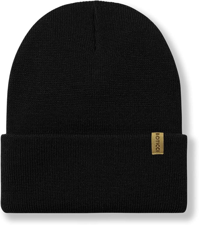 Beanie for Men Women Cuffed Thick Winter Knitted Beanie Hat Warm Soft Stretch Ski Hat Skull Cap | Amazon (US)