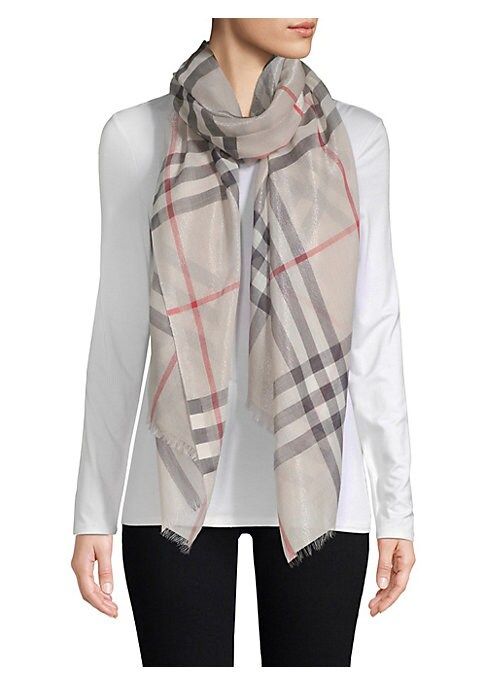 Plaid Wool-Blend Scarf | Saks Fifth Avenue