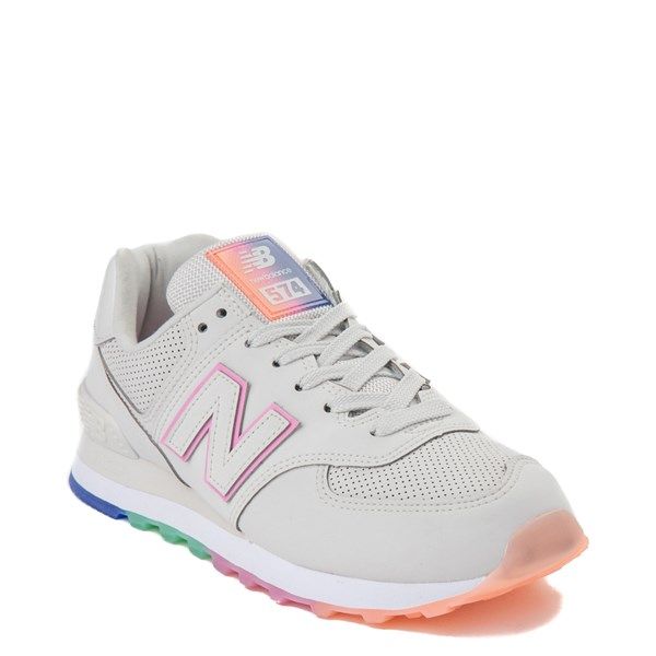 Womens New Balance 574 Outer Glow Athletic Shoe - Stone / Multi | Journeys