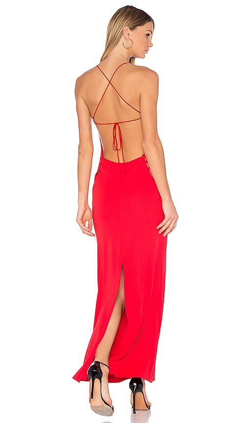 NBD Arabella Maxi in Red. - size L (also in M) | Revolve Clothing