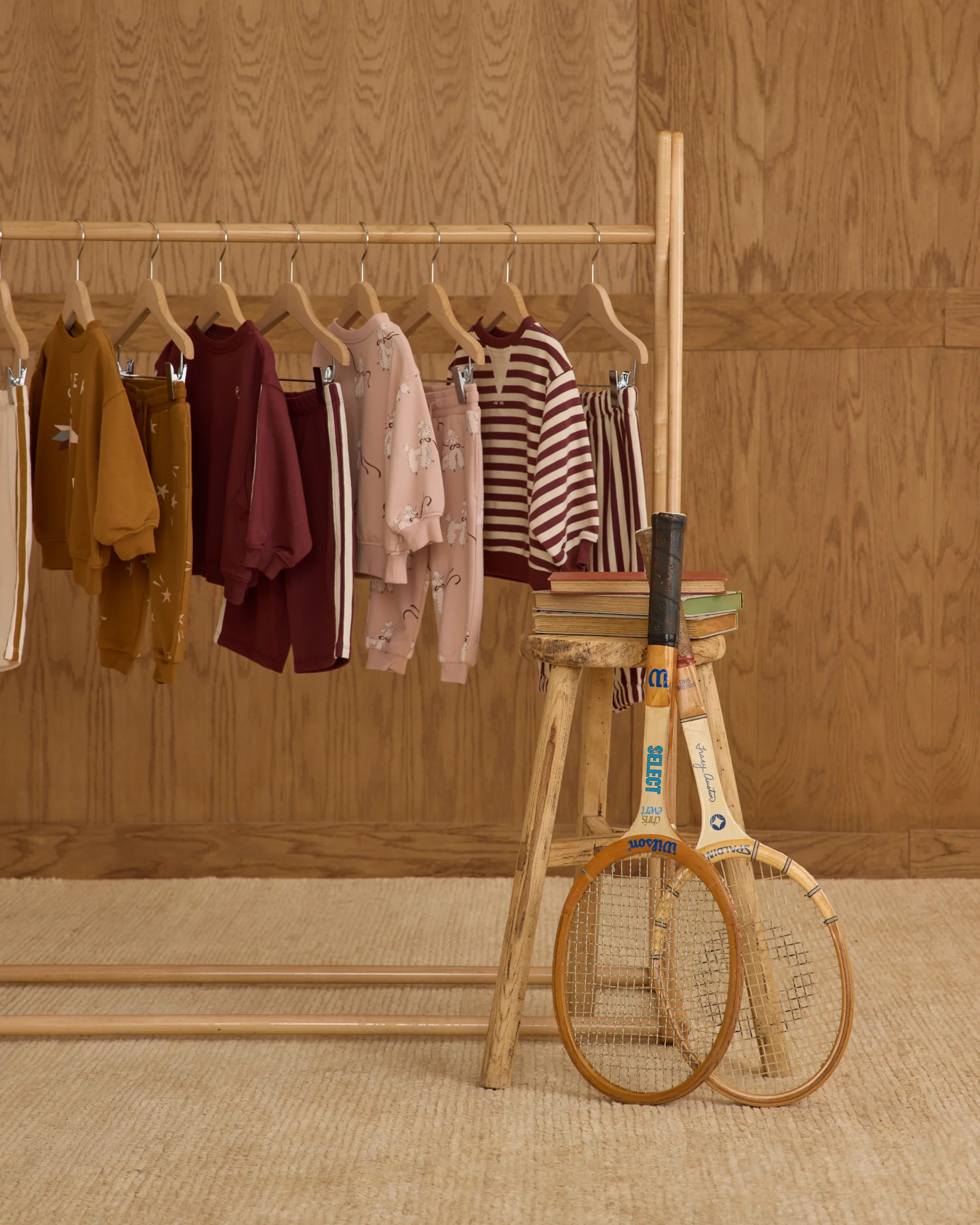 Oversized Crew || Burgundy Stripe | Rylee + Cru