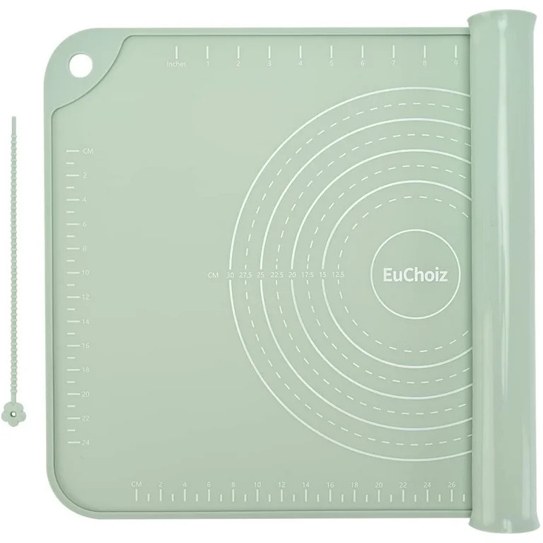 EuChoiz Silicone Pastry Mat 24" x 16" Non Stick Baking Mat Food Grade Silicone Rolling Dough Mat ... | Walmart (US)