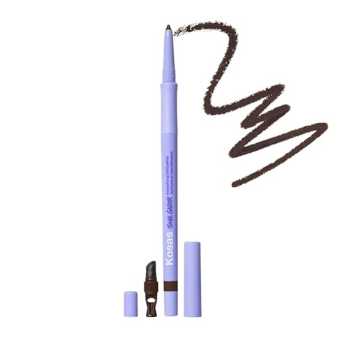 Kosas Soulgazer Gel Eyeliner (Allure) - Waterproof, Smudge-Proof Pen with Hyaluronic Acid - Retractable Eyeliner Pencil with Sharpener & Smudger, Long-Lasting - Dark Brown Matte | Amazon (US)
