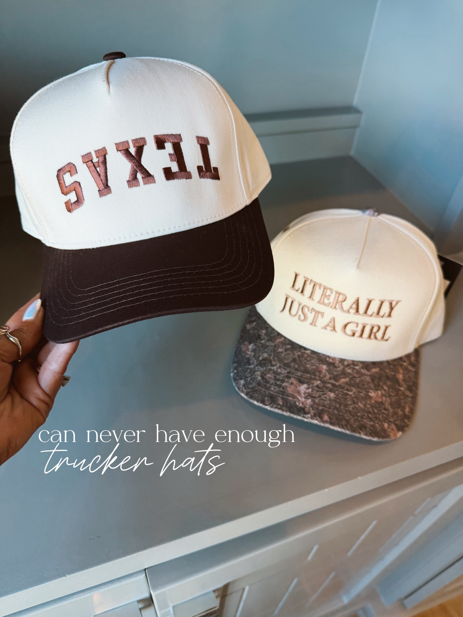 The best AMAZON trucker hats 

#LTKSeasonal #LTKhaul #LTKmomlife