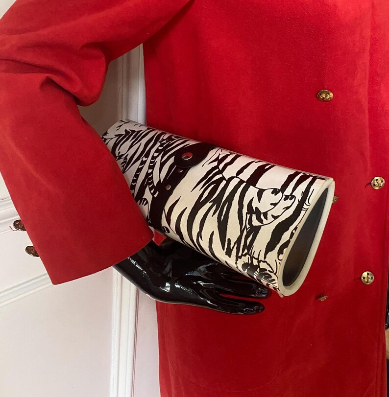 Mr. Ernest 1980s Magazine Clutch Tiger Animal Collection Handbag | Etsy (Global)