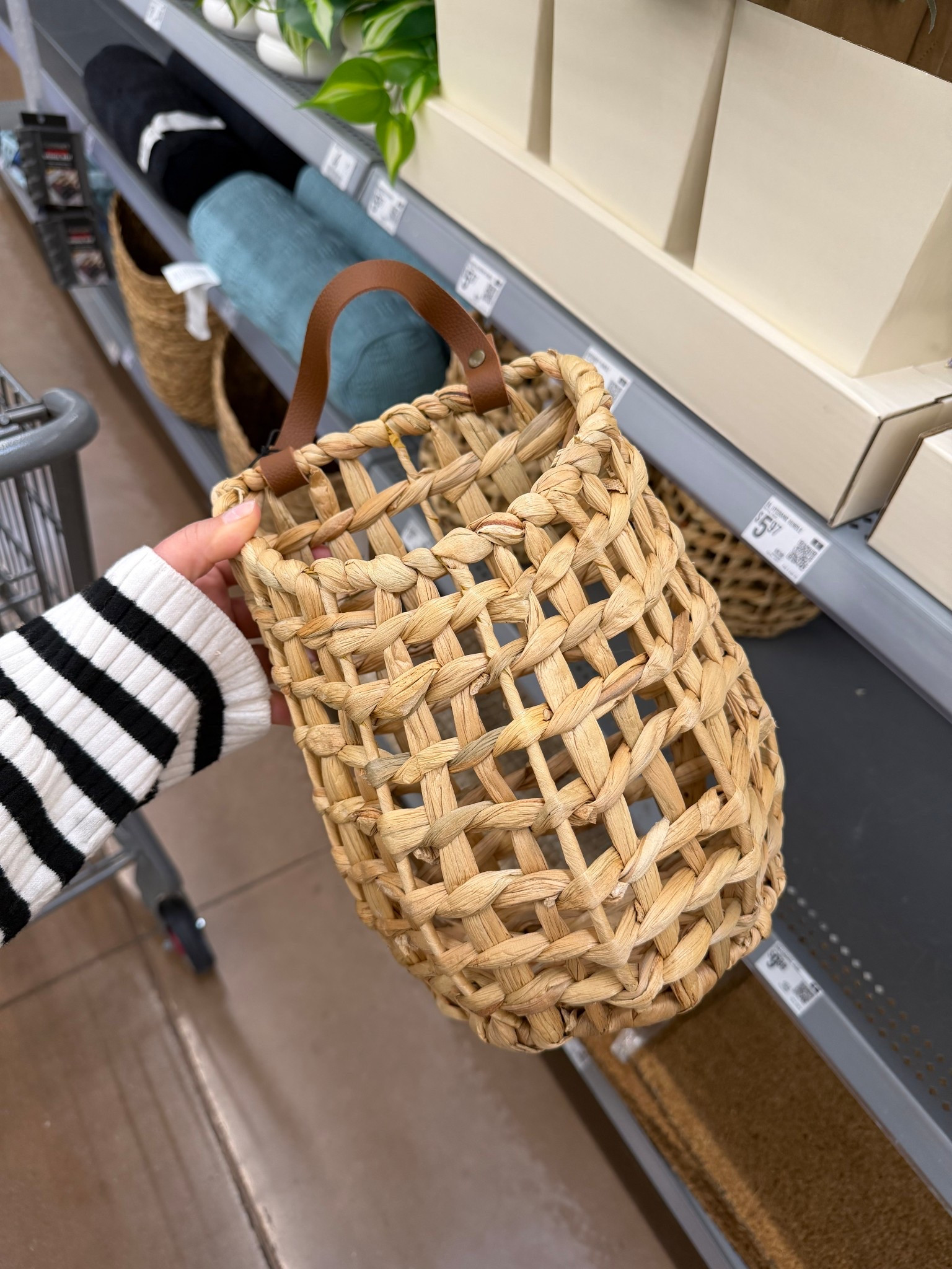 Darling woven hanging basket from Walmart! Would be so cute full of flowers hanging in place of a wreath on the door or on a hook, etc! Linked my fav Amazon faux flowers too!

#LTKOver40 #LTKHome