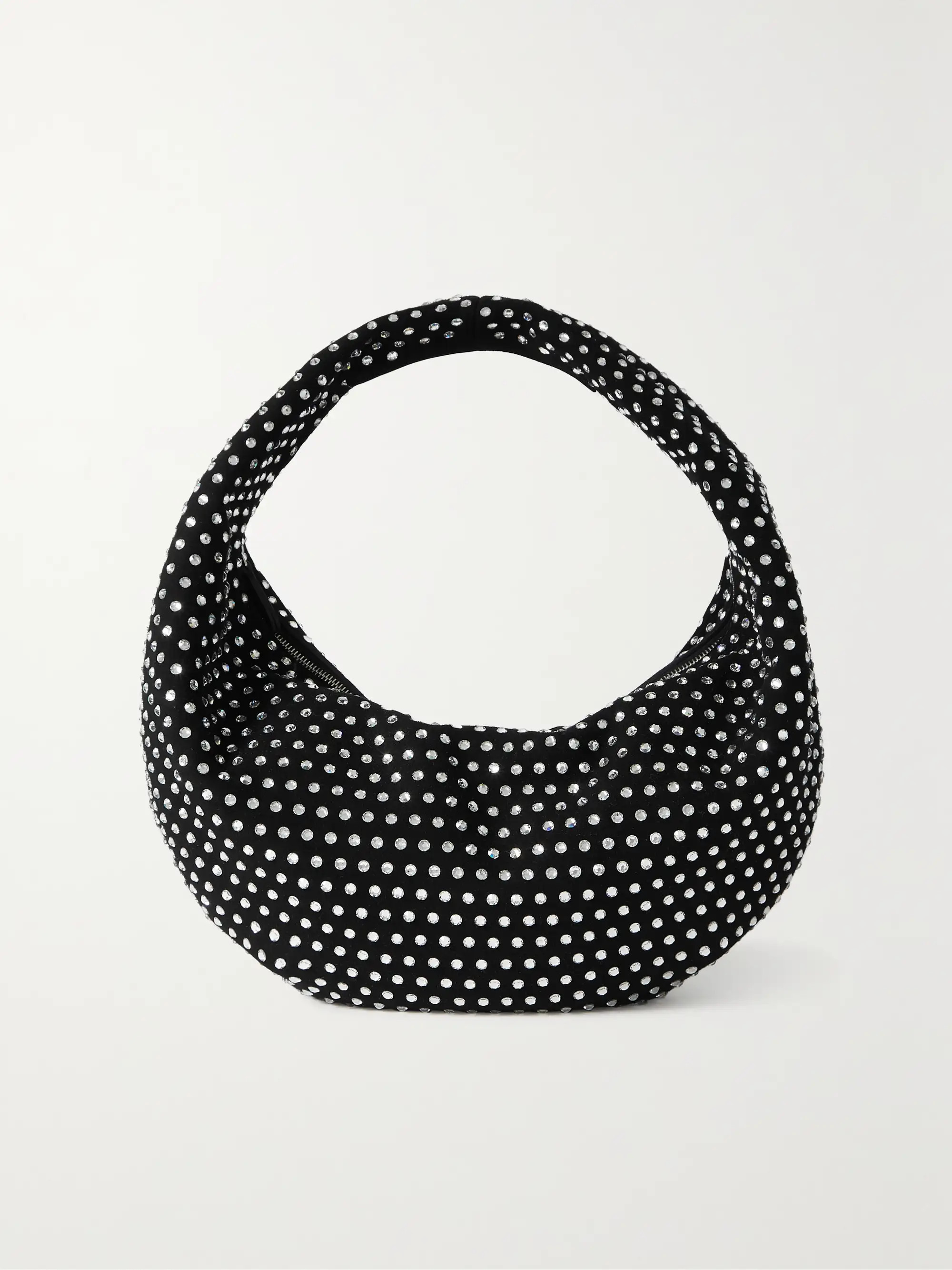 Olivia medium crystal-embellished suede tote | NET-A-PORTER (US)