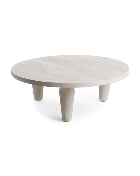 40in Sandblasted Solid Mango Wood Coffee Table | TJ Maxx