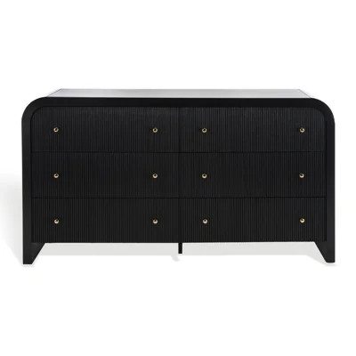 Liabella 62" W 6-Drawer Ribbed Double Dresser | Wayfair North America