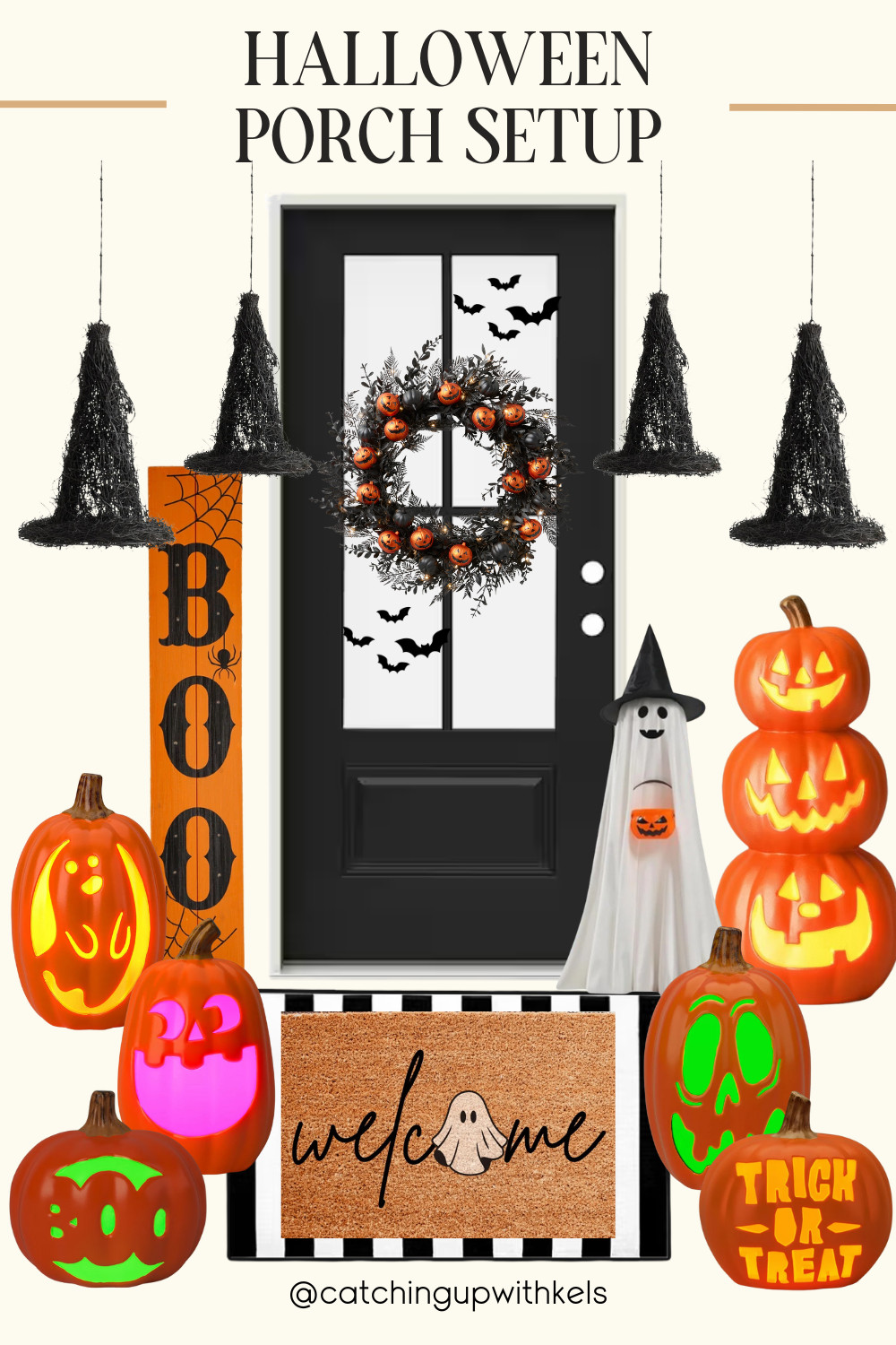 Spooky season is here 👻🕷️ Loving these Amazon finds for the perfect Halloween porch setup 🎃 #AmazonHome #HalloweenDecor 

 