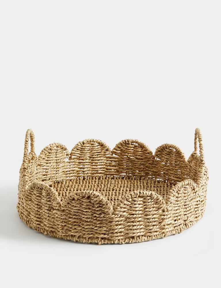 Round Seagrass Scallop Tray | Marks & Spencer (UK)