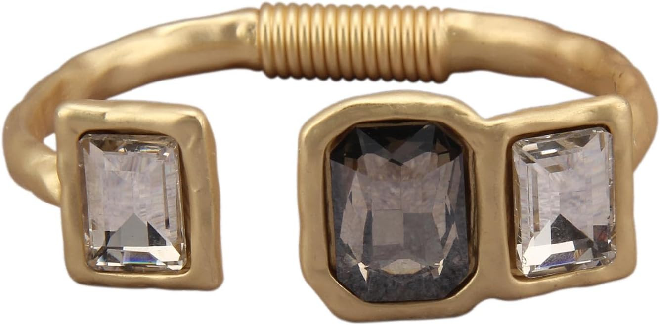 Chunky Gold Bracelet Trendy Gold Cuff Bracelets for Women Statement Silver Arm Cuffs Bangles Arm ... | Amazon (US)