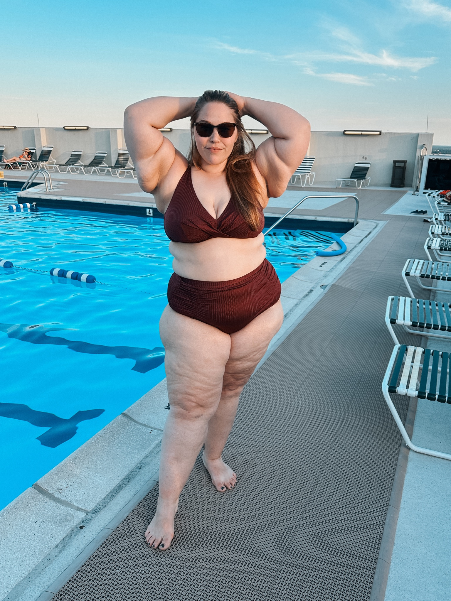 Gorgeous burgundy bikini from BERLOOK available up to size 24!
