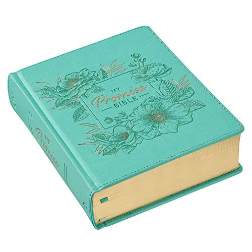 KJV Holy Bible, My Promise Bible, Faux Leather Hardcover w/Bible Tabs, Coloring Stickers, Ribbon ... | Amazon (US)