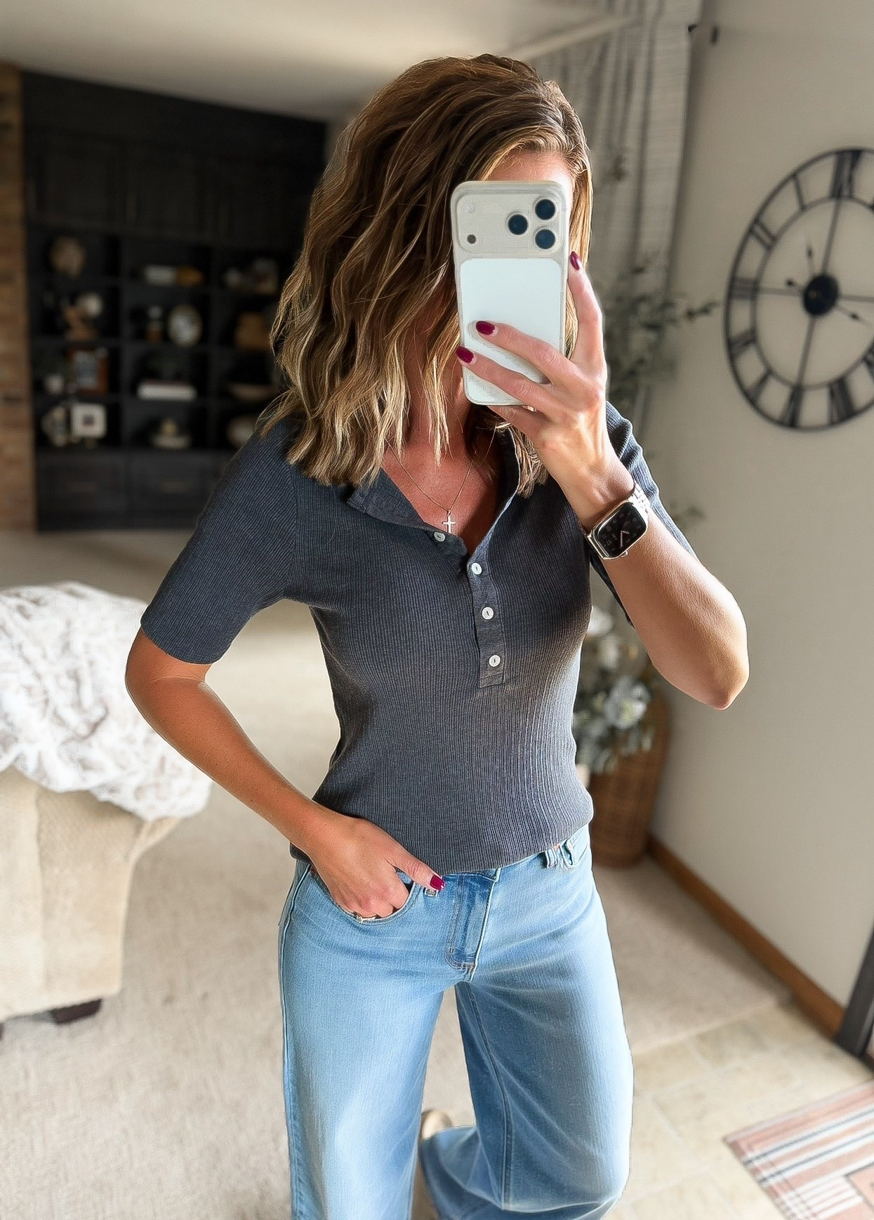Target Labor Day SALE 🎯 
So many great basic tops less than $20 and my favorite jeans also included. 
Top / small 
Jeans/ 8 regular 
@Target 

#LTKSaleAlert #LTKSeasonal #LTKOver40