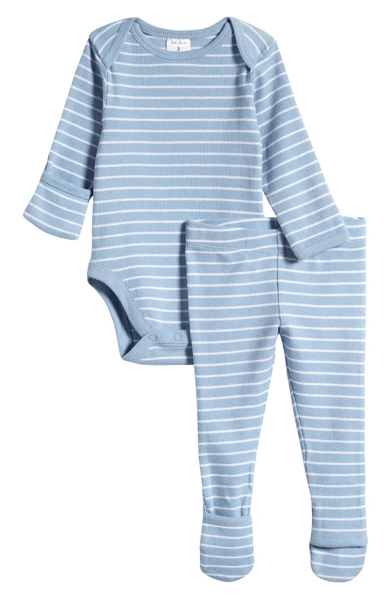 Nordstrom Stripe Bodysuit & Convertible Footed Pants Set | Nordstrom | Nordstrom