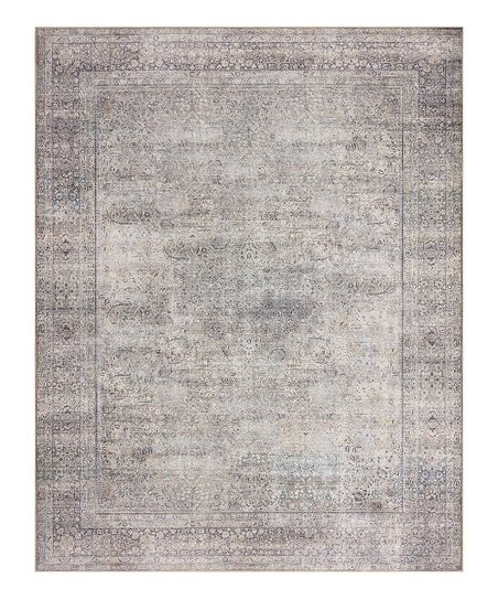 Silver & Charcoal Wynter Rug | Zulily