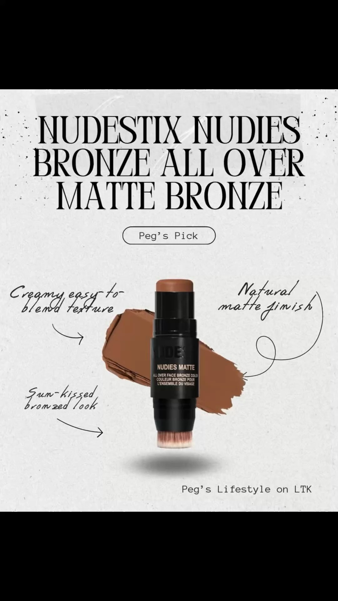 My easy go-to bronzing stick lately ☀️🤎

The NUDESTIX Nudies Bronze gives such a natural sun-kissed look without feeling heavy. I love how easy it is to blend for quick everyday makeup and soft contouring ✨

Perfect for that effortless healthy glow 🤍