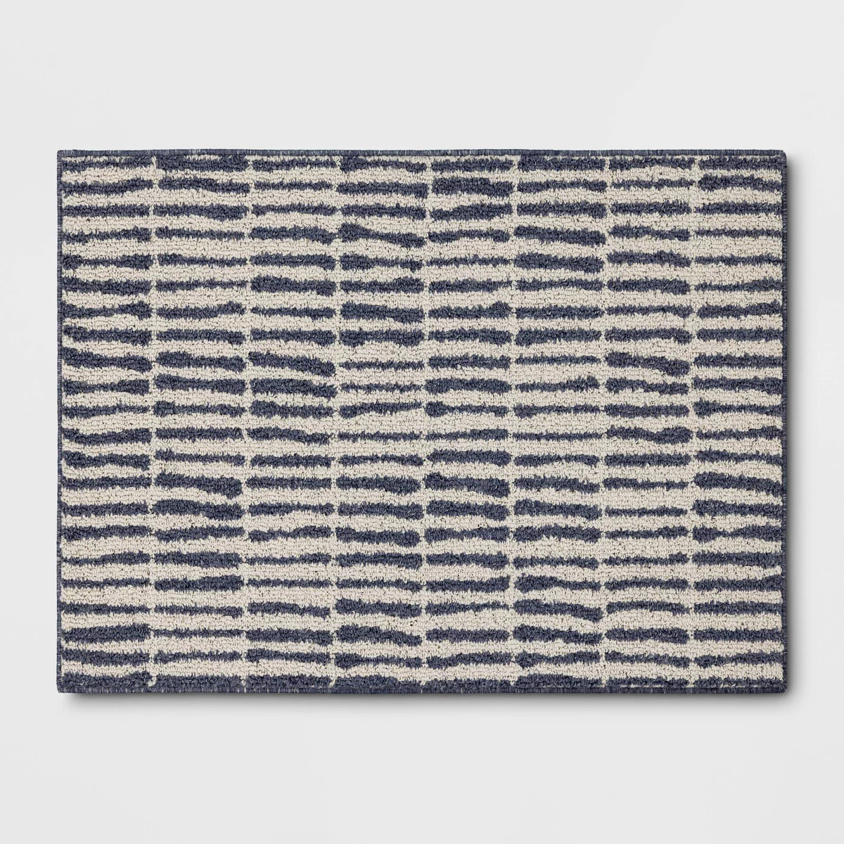 2'5"x3'10" Washable Modern Dashes Hi/Low Tufted Loop Accent Rug Blue - Room Essentials\u2122: Ind... | Target