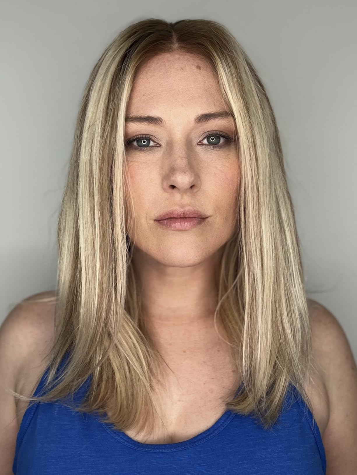 KKU 16 Inch Ombre Blonde Brown Wig Human Hair,Human Hair Wigs for Women,5x5 Lace Front Wigs for w... | Amazon (US)