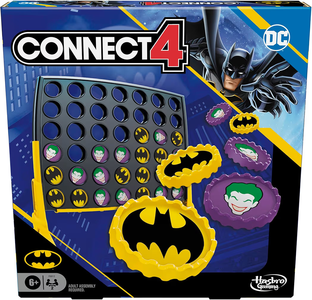 Connect 4 Batman Game, Batman-Themed, for 2 Players, Ages 6 and Up, Strategy Board Games | Amazon (US)