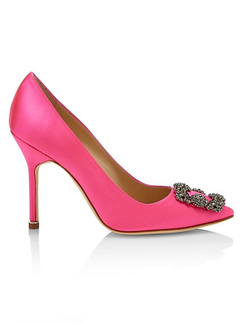 Hangisi 105 Embellished Satin Pumps | Saks Fifth Avenue