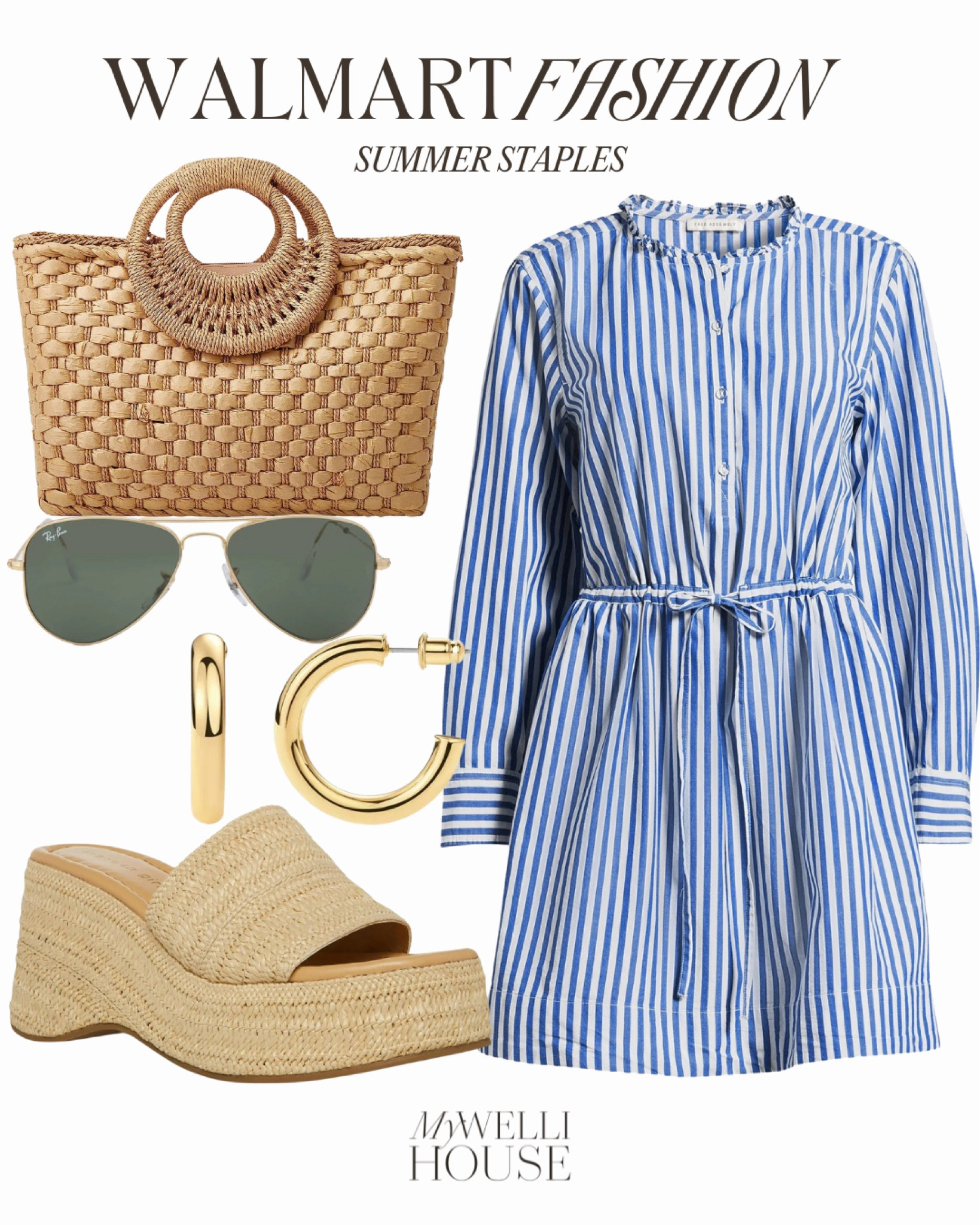 @walmartfashion #Walmartpartner #walmartfashion 
Summer closet loading: check out these linen and gauze fabrics & woven accessories 

Lightweight summer dressing. Natural slates: Raffia, woven accessories, platform sandals, everyday comfort for the beach or any summer activity.


#LTKVideo #LTKSaleAlert #LTKStyleTip