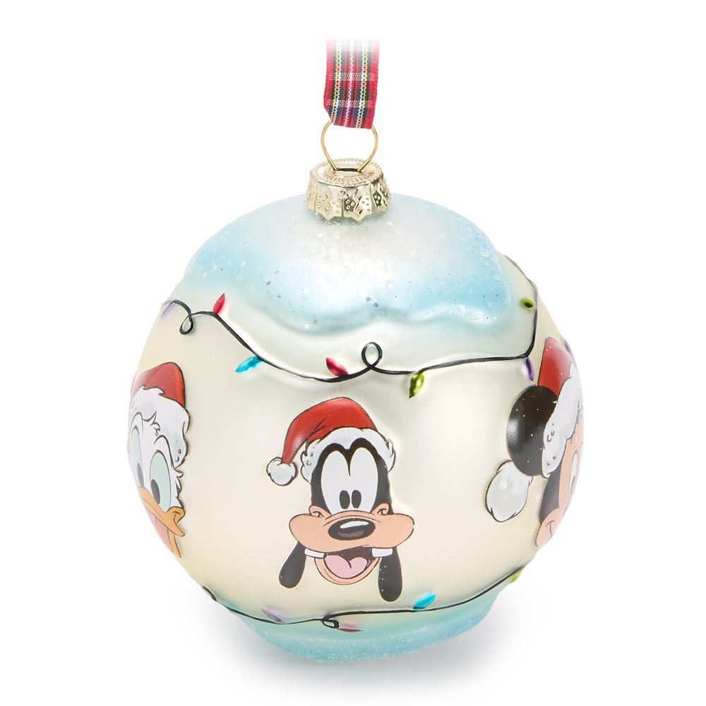 Mickey Mouse and Friends Glass Ball Ornament | Disney Store