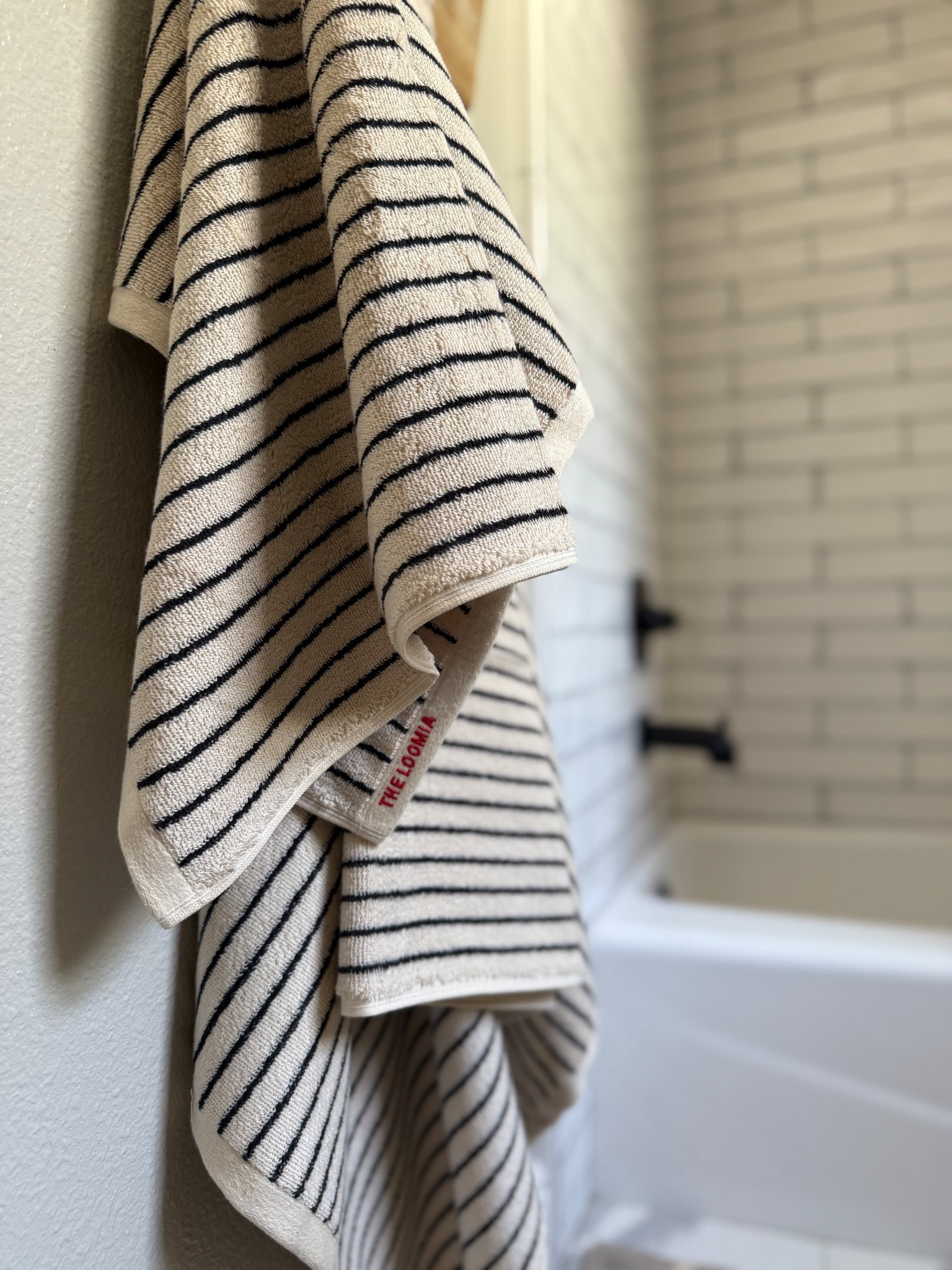 Shop these very soft towels from The Loomia. 
Use code HappyBirthday to save 25% off!

The towels features here are the full striped option

#LTKFindsUnder100 #LTKHome #LTKFindsUnder50