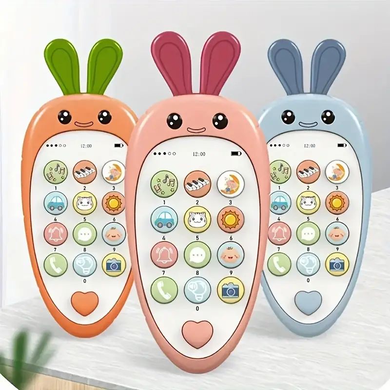 Baby Phone Toys Bilingual Telephone Teether Music Voice Toy - Temu | Temu Affiliate Program