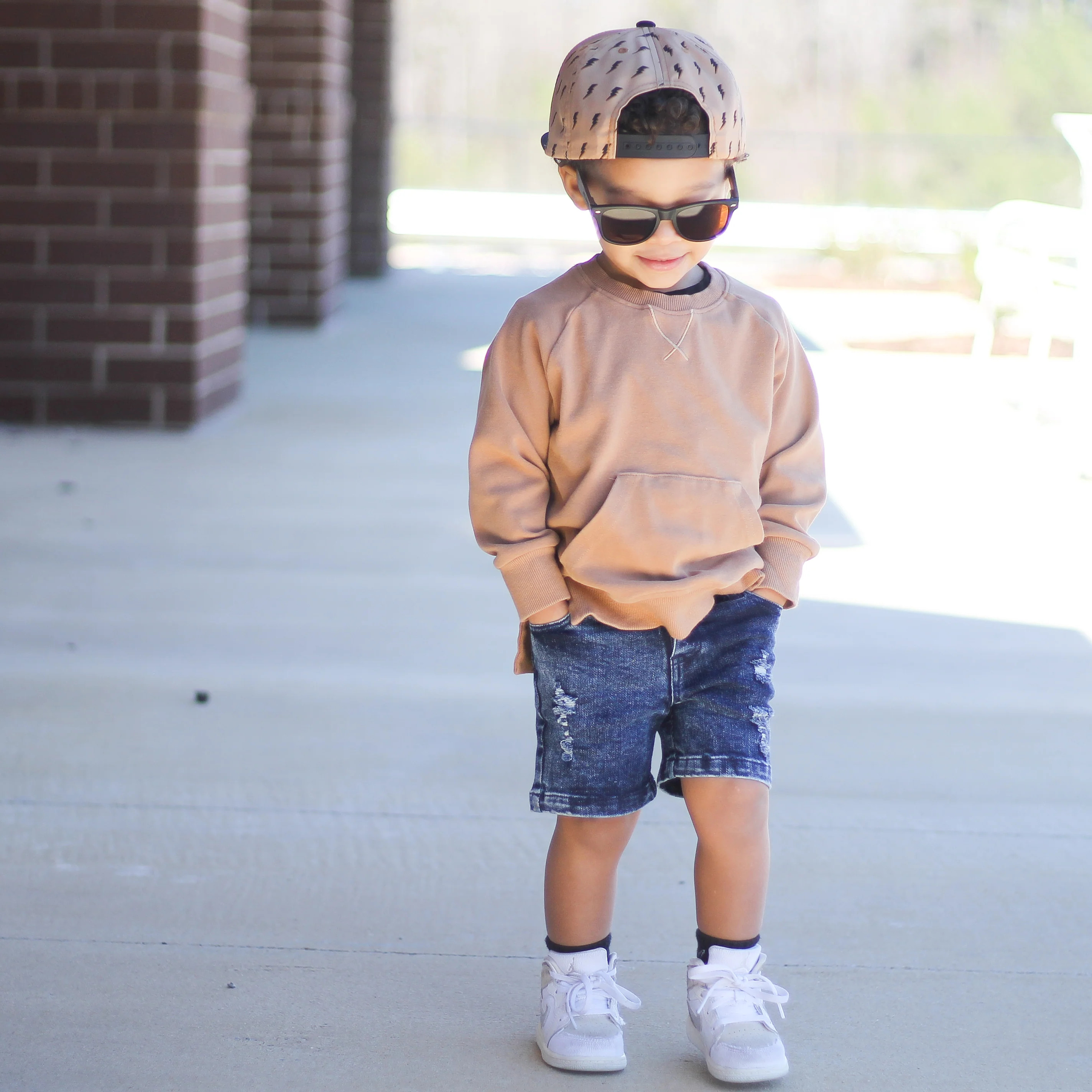 Blue Acid Wash Slim Fit Denim Shorts | Fletch