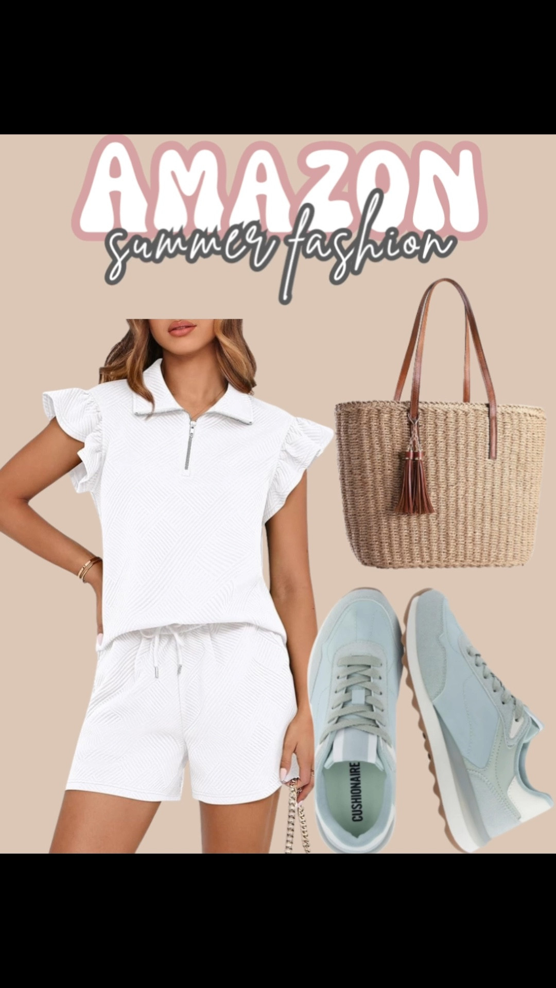 Amazon summer fashion
Travel outfits, summer outfits, vacation outfits beach, spring outfits 2026, resort wear, resort outfits from amazon, swim cover up, summer matching set, casual outfits for the summer, casual outfits for the spring, Amazon fashion, oversized sunglasses, neutral tops, halter tank top, sandals, beach, pool, beach outfits, ootd, vacation, vacation wear, cruise outfits, cream
#vacationwear #amazon #amazonfinds #traveloutfits #vacationoutfitsbeach

#LTKSeasonal #LTKTravel #LTKActive