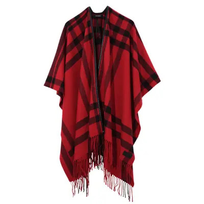 Plaid Ruana with Fringe | Nordstrom
