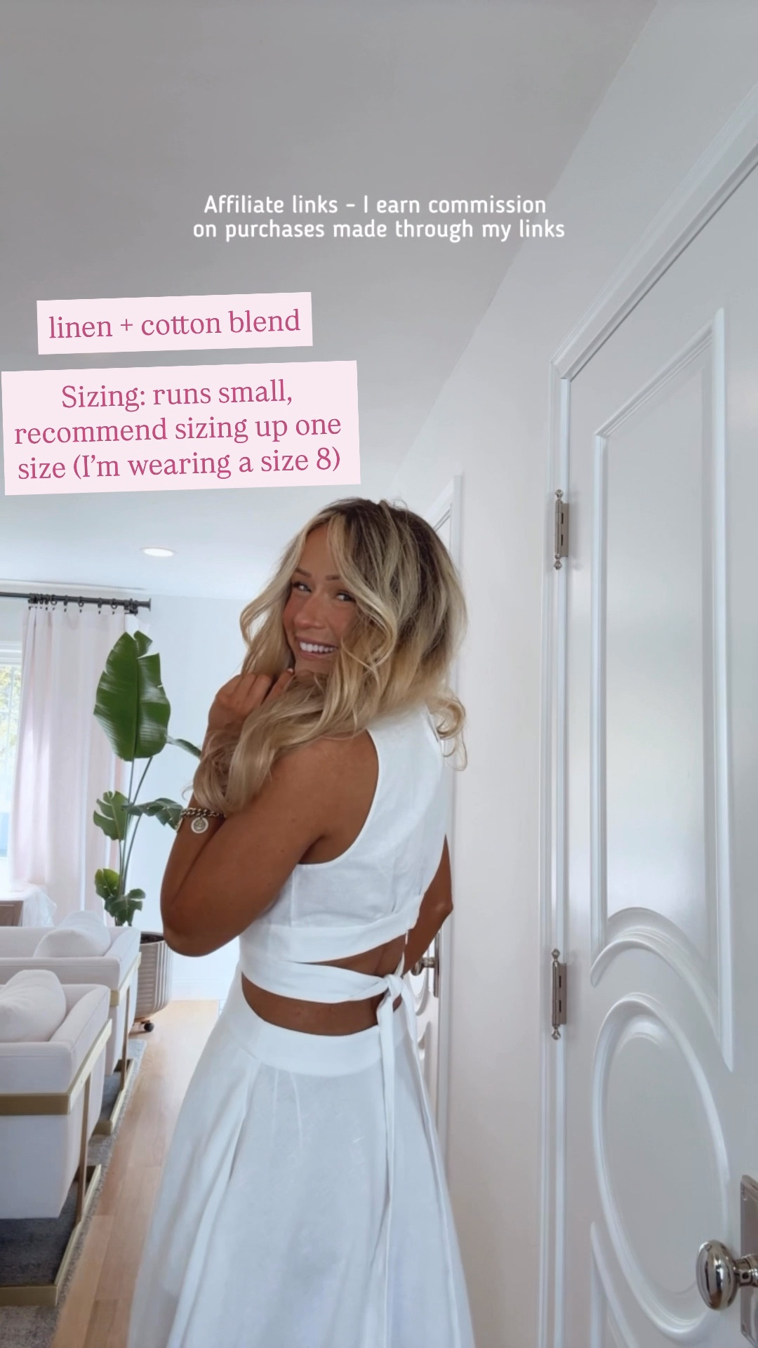 Affiliate links - I earn commission on purchases made through my links | white graduation dress, linen cotton blend dress, natural fibers dress, summer dress