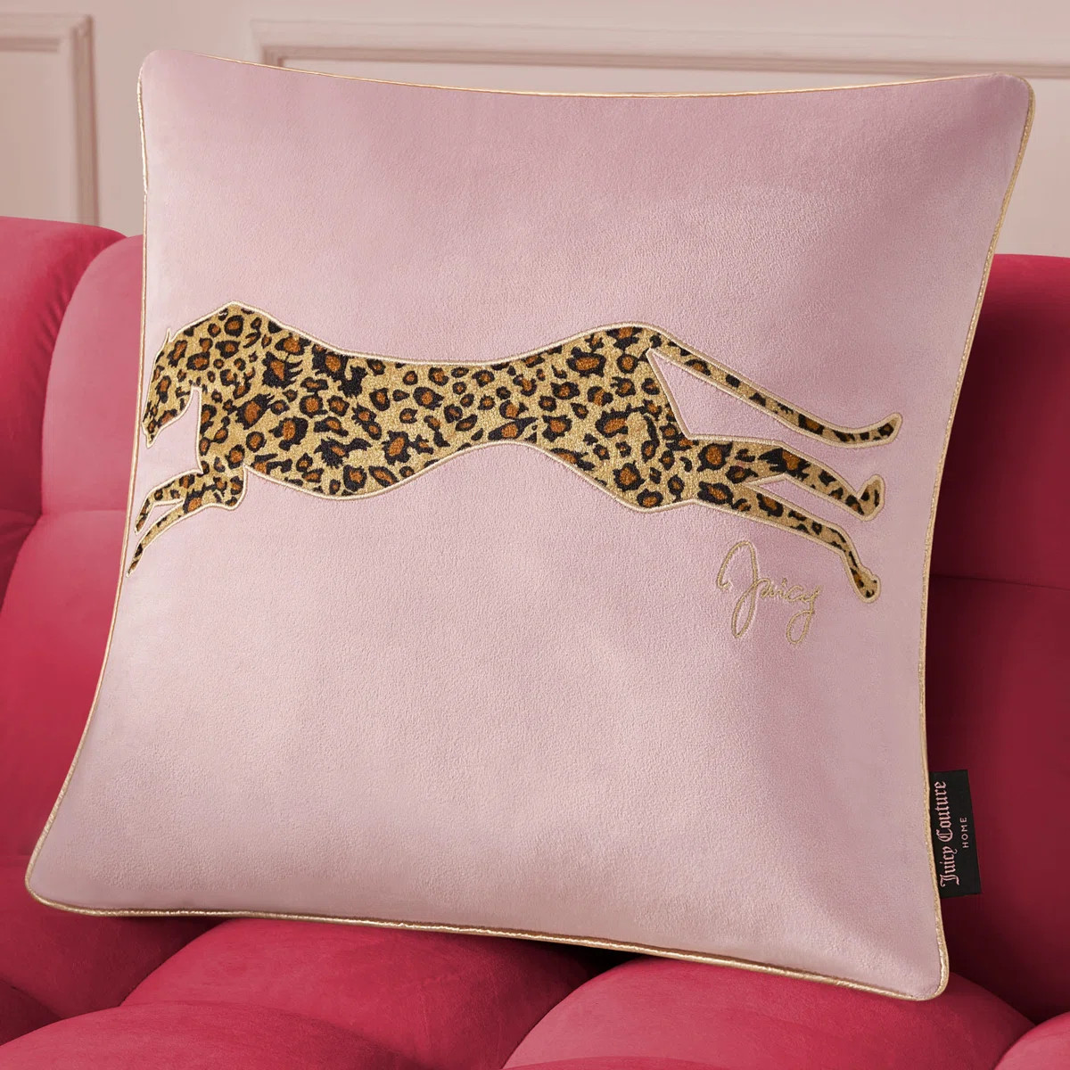 Juicy Couture Velvet Cheetah Plush Decorative Pillows | Wayfair North America