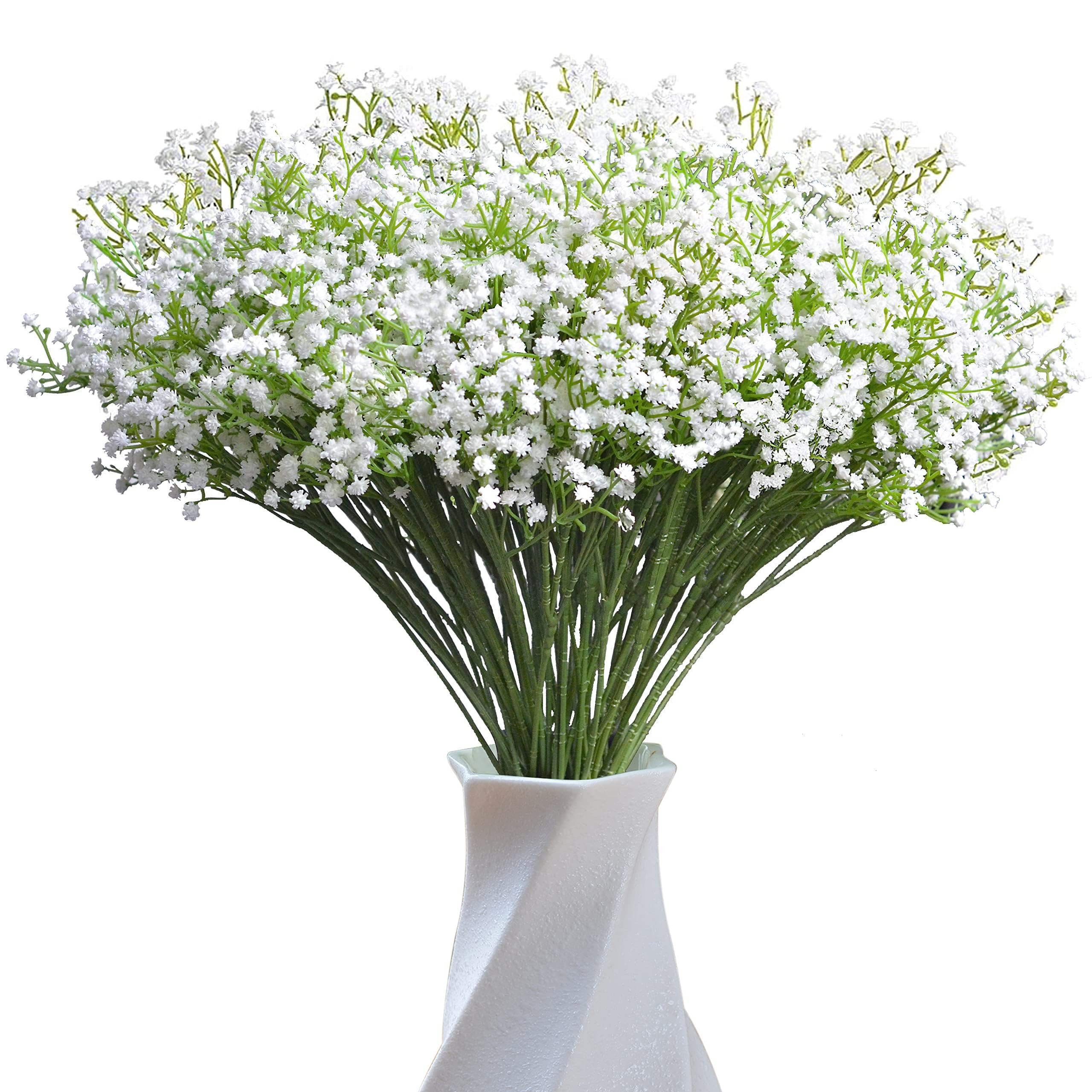 JIFTOK Babys Breath Artificial Flowers, 24 Pcs Fake Flowers Gypsophila Bouquet Fall Flowers Artif... | Amazon (US)