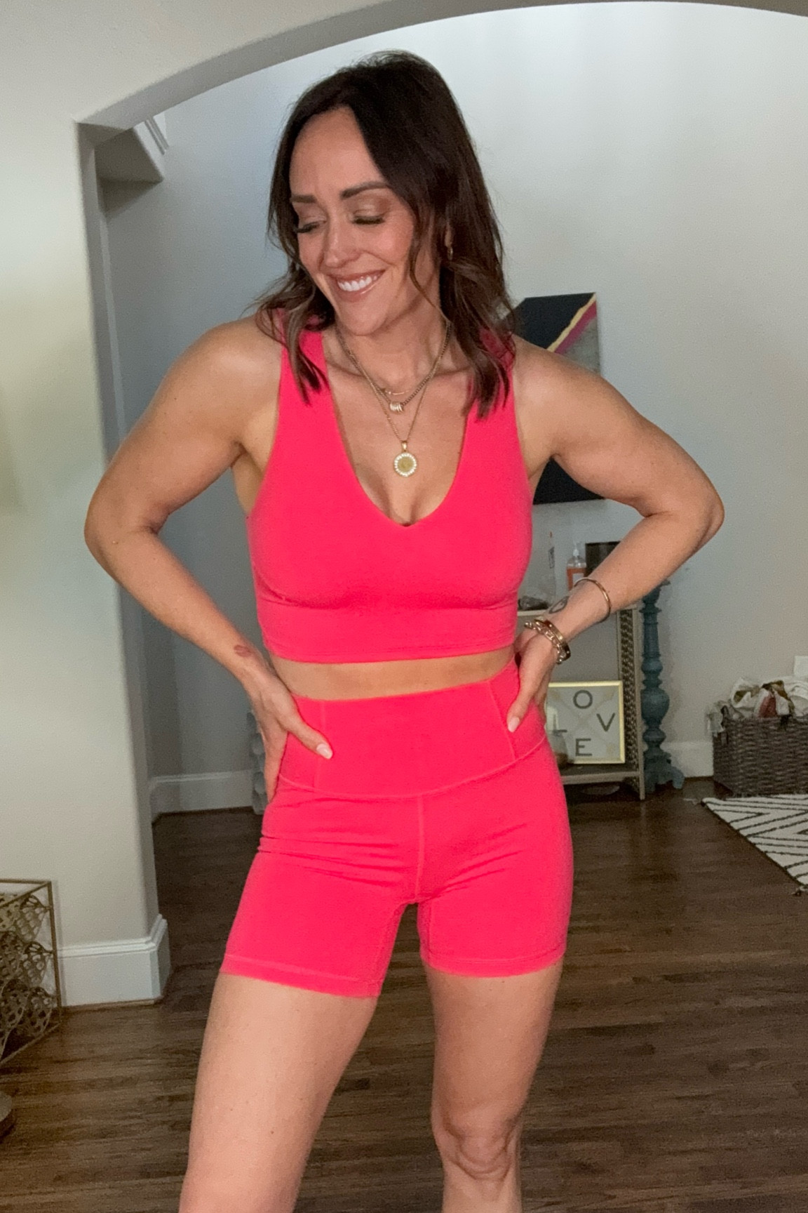 M top, S bottoms  

#LTKOver40 #LTKActive #LTKFitness