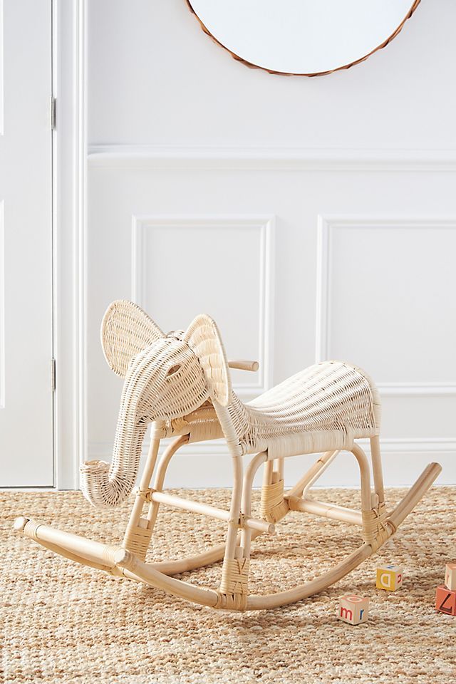 Rattan Rocking Elephant | Anthropologie (US)