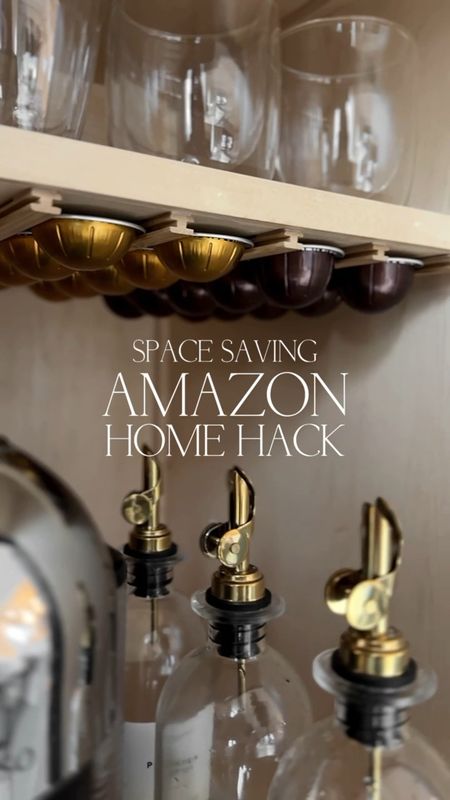SPACE SAVING AMAZON HOME HACK⁣
⁣
Ok, how cool is this? These coffee pod holders are self-adhesive, affordable, and space saving. You can adjust them for most coffee pods and they come in several colors. ⁣
⁣
#homehack #amazongadget #amazonmusthave #kitchengadget #kitcheninspo #coffeebars

#LTKstyletip #LTKVideo #LTKhome