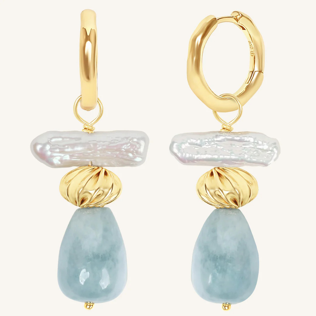 Tide Charm Hoops | Francesca Jewellery