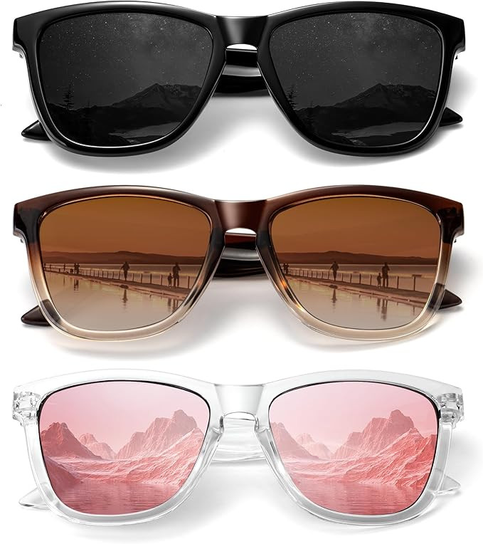 Polarized Sunglasses for Women Trendy Classic Retro Designer Sunglasses Men Vintage Fashion UV400... | Amazon (US)