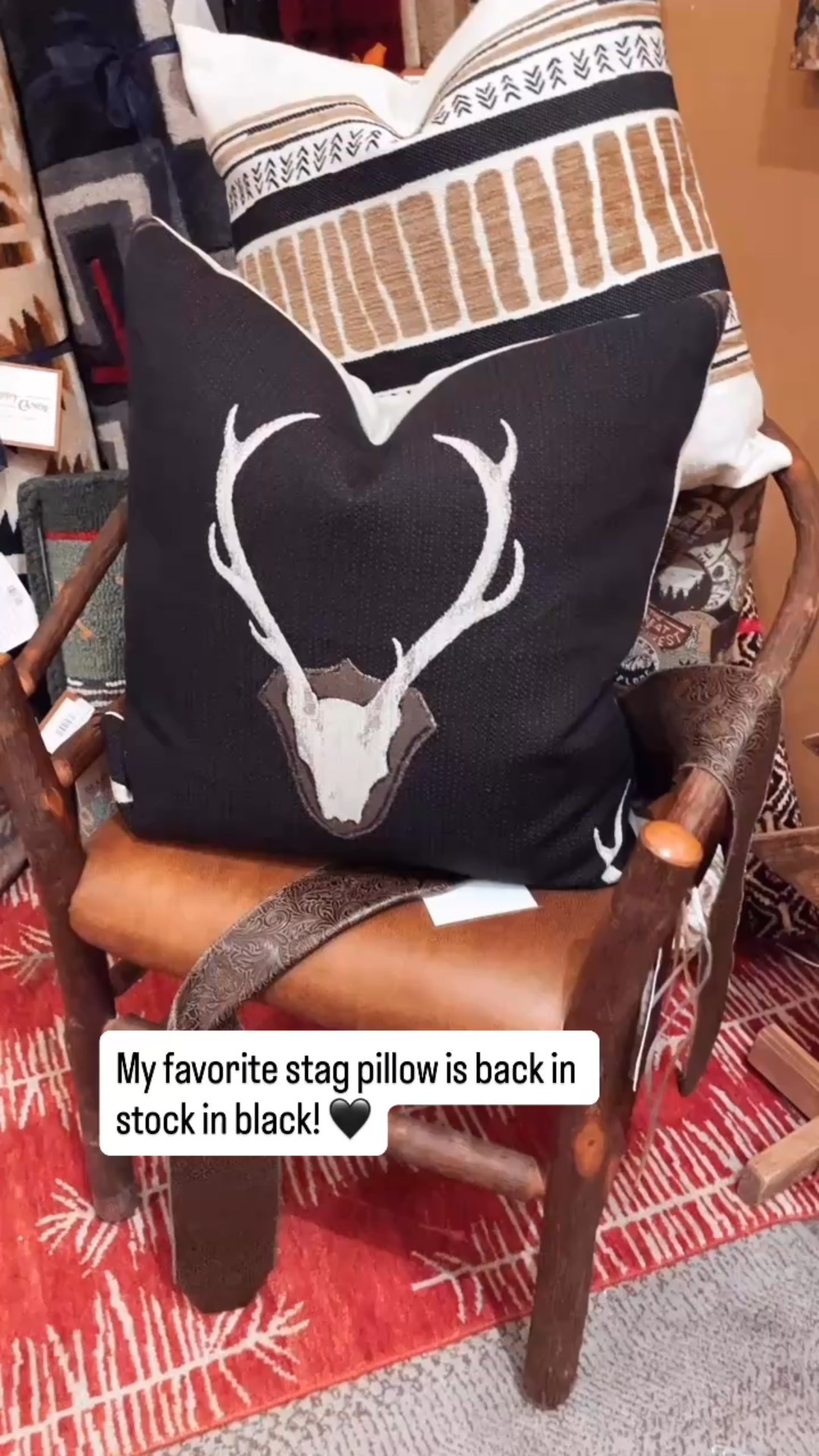 My favorite stag pillow is back in stock on Wayfair. It comes in many color options but black has always been my favorite. 

This one comes with the insert which is great! Two sizes are available. 

I’ve used this decorative throw pillow in a couple cabin projects and it’s a perfect statement pillow! 

#LTKHome #LTKSaleAlert #LTKStyleTip