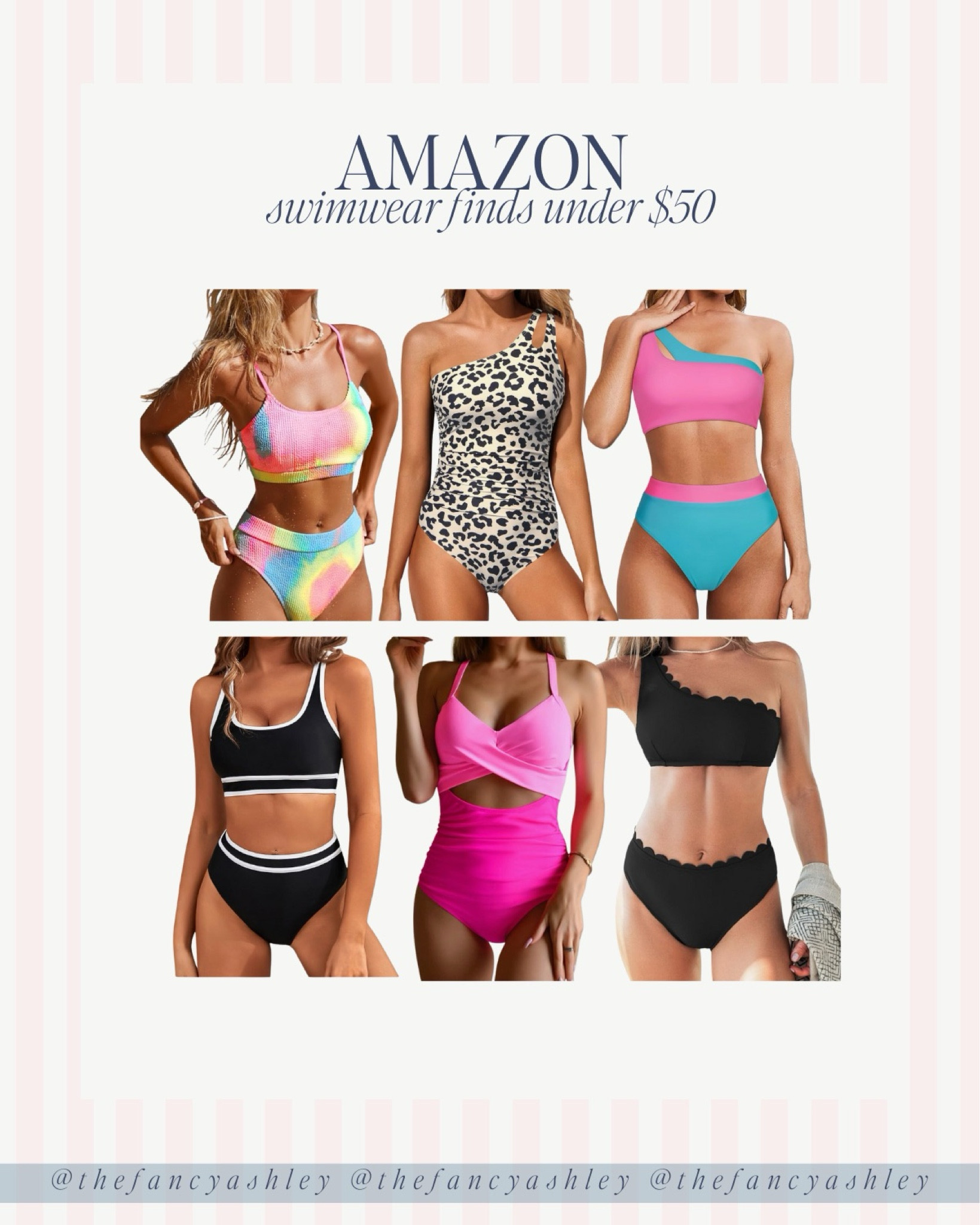 Amazon swim finds that are cute and under $50. These suits are perfection for your next beach vacay or poolside lounging. Total must-have.

#LTKFindsUnder50 #LTKSwim