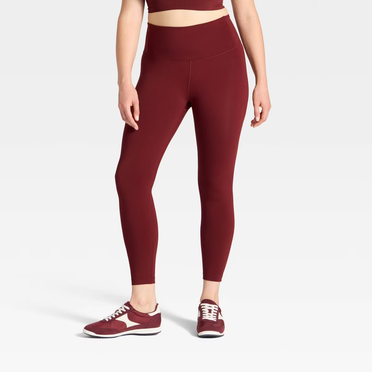 Women's Dynamic Flex High-Rise 7/8 Leggings - All In Motion™ Maroon L | Target