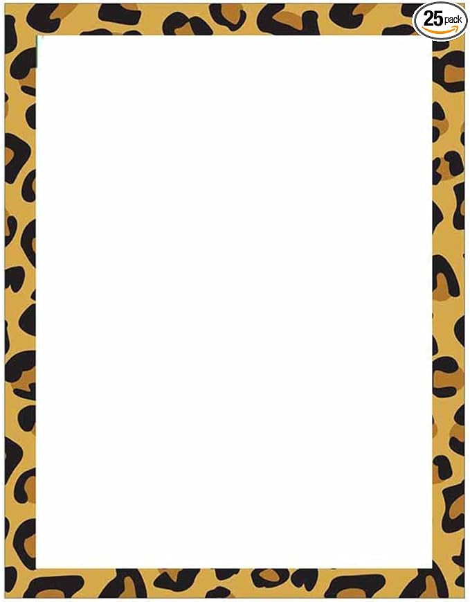 Modern Leopard Animal Print Stationery Letter Paper | Amazon (US)
